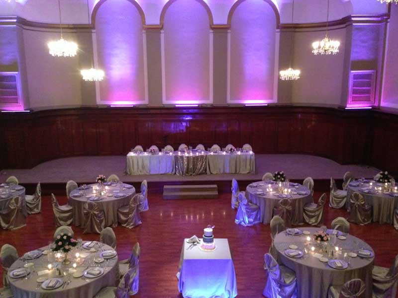 Bride or Groom room on third floor of The Corinthian Event Center.