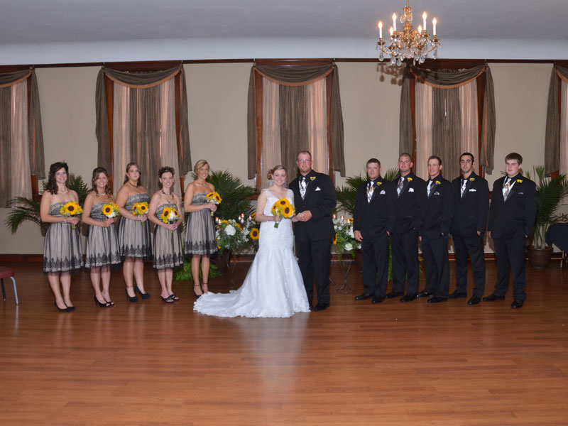 The Corinthian Event Center third floor banquet room while taking pictures.