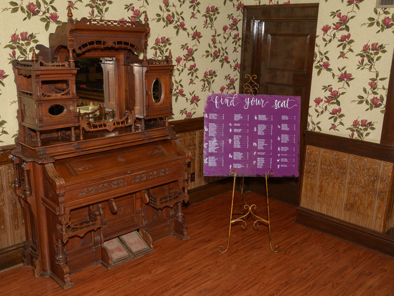 Lounge decor at The Corinthian Event Center.
