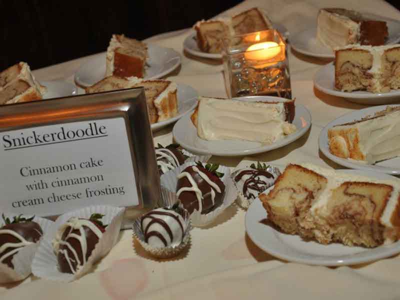 Wedding party on third floor of The Corinthian Event Center.