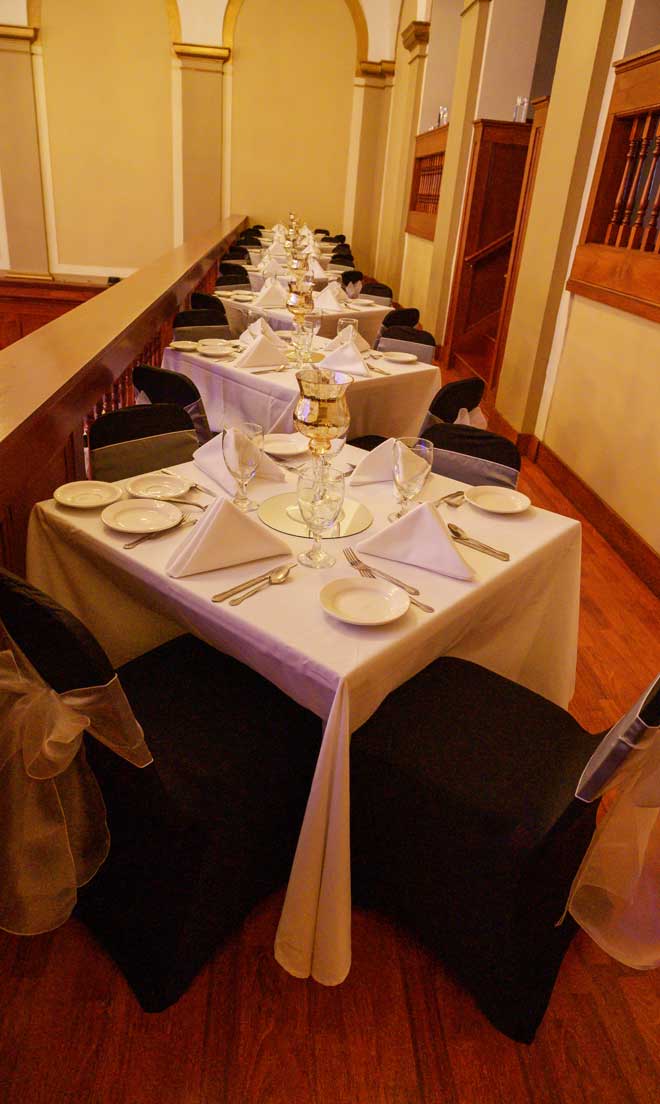 Bride or Groom room on third floor of The Corinthian Event Center.