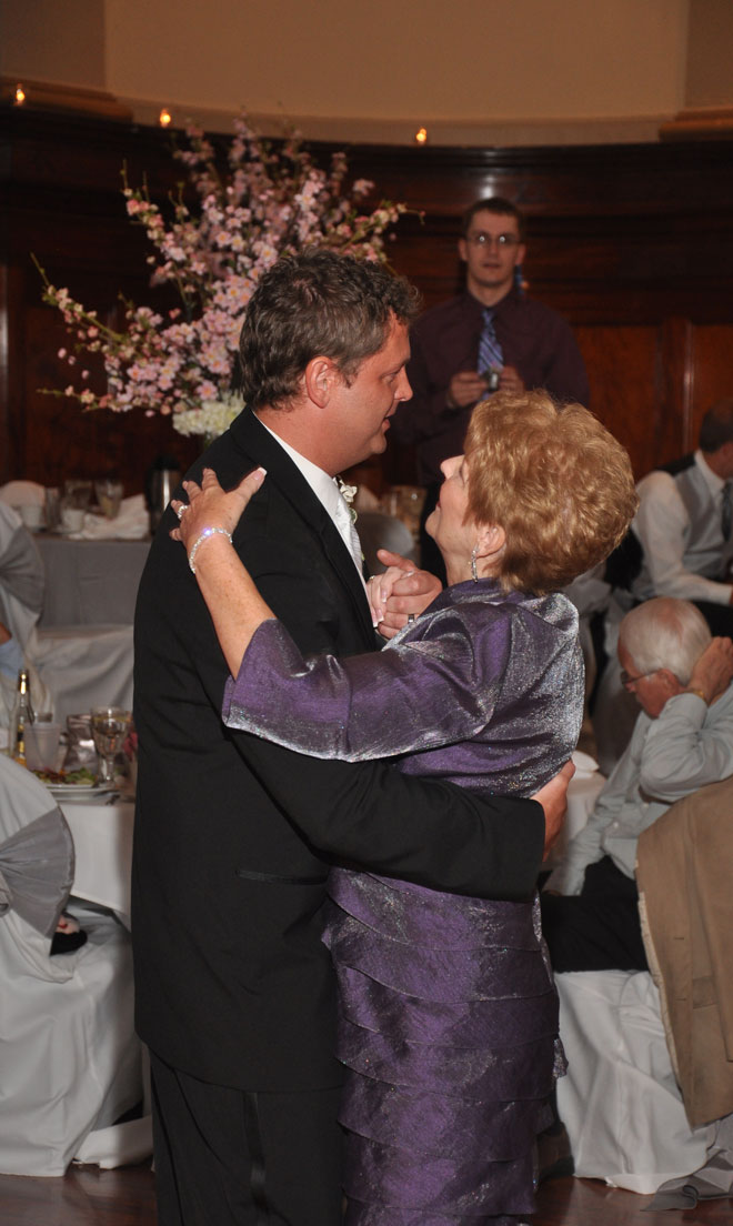 Couple dance in Grand Ballroom at The Corinthian Event Center.