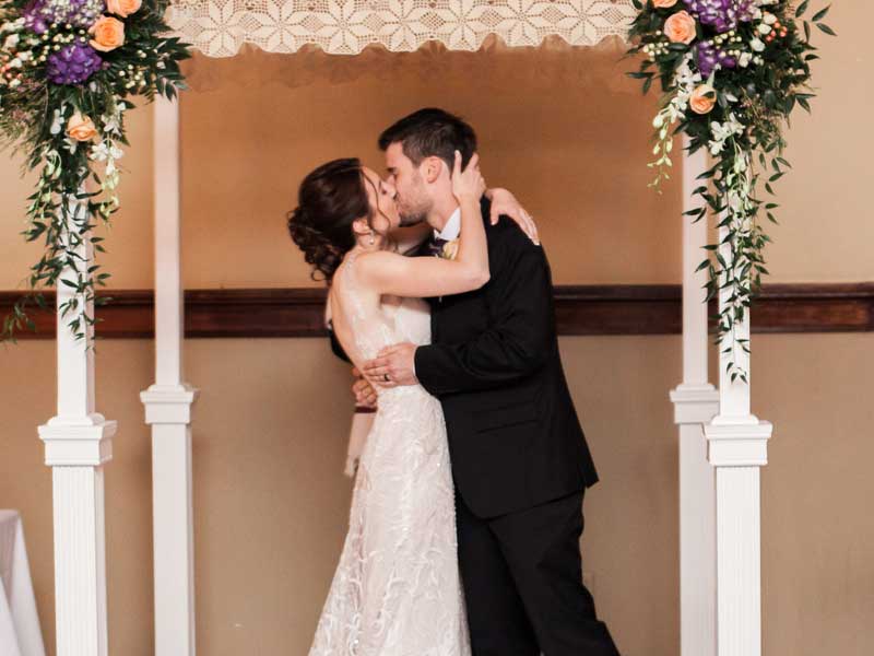 Bride or Groom room on third floor of The Corinthian Event Center.