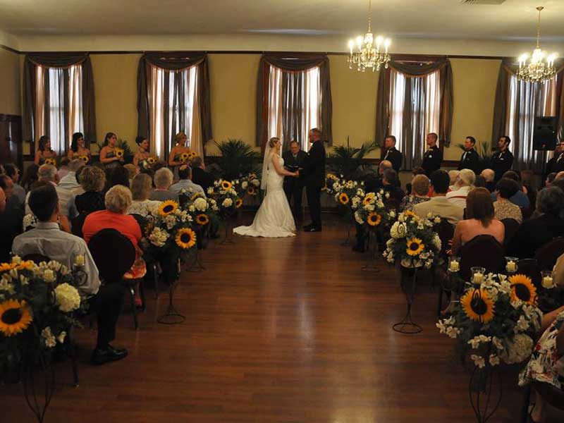 Bride or Groom room on third floor of The Corinthian Event Center.