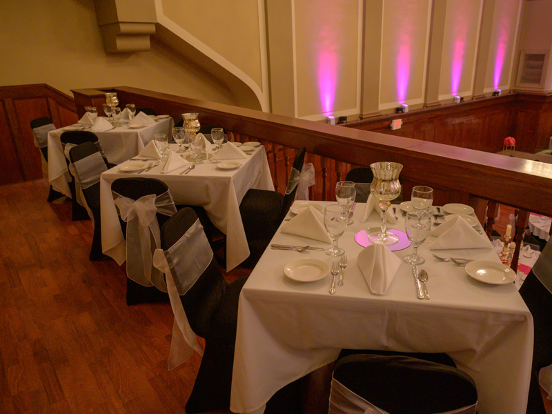 Half mezzanine of The Corinthian Event Center.