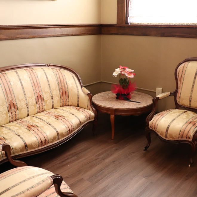 Thrid floor bridal suite at The Corinthinan Events Center.